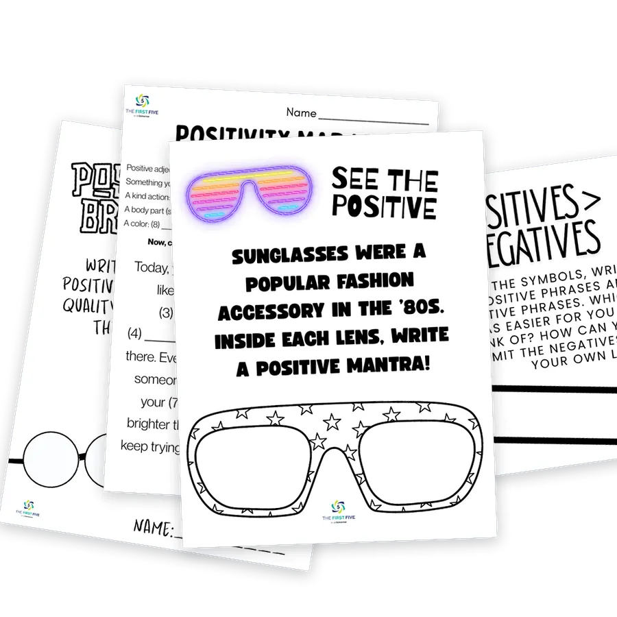 Overlapping activity pages inside Positivity